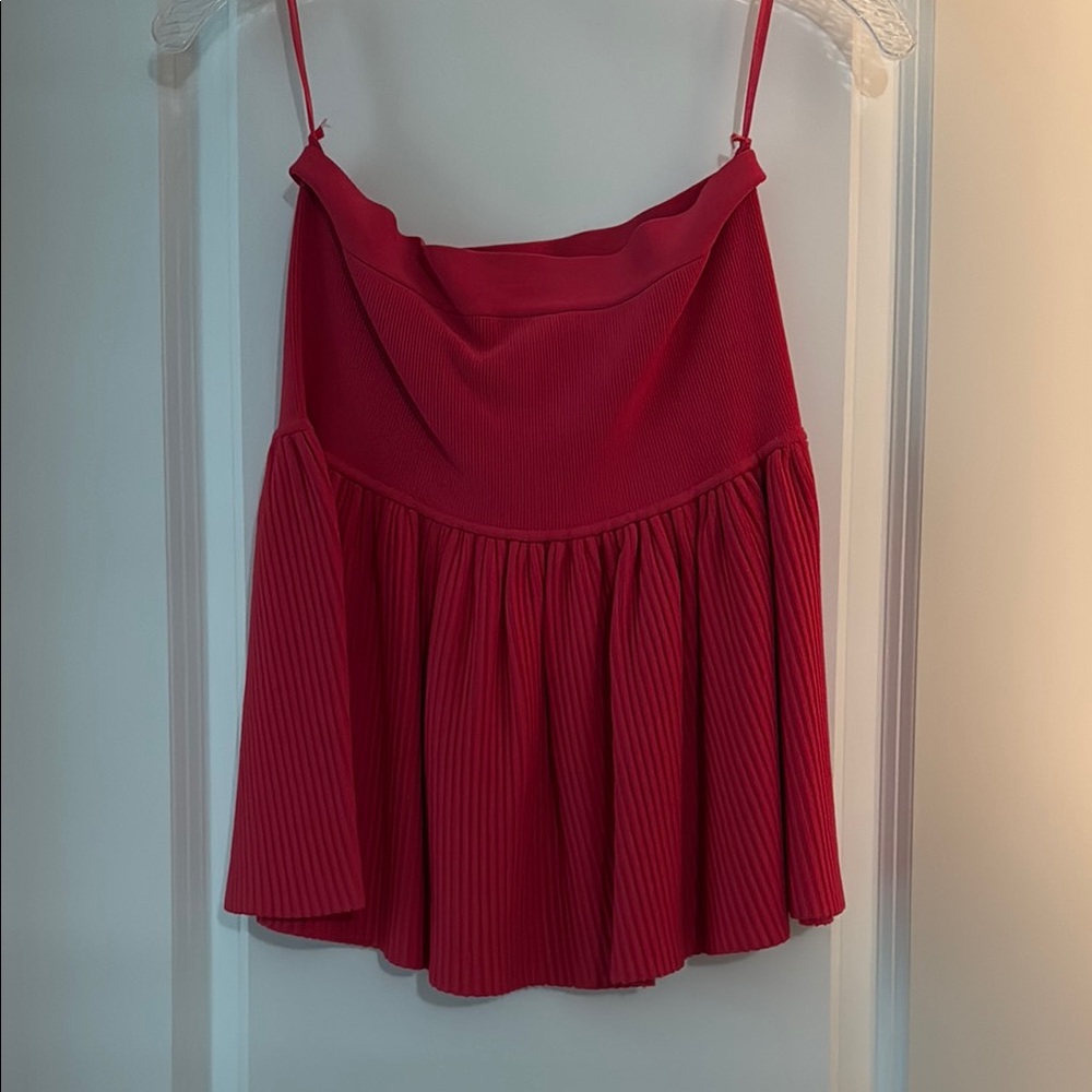 BCBG Hot Pink Pleated bodycon skirt